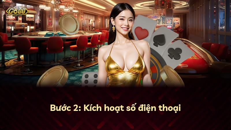 Bước 2: Kích hoạt số điện thoại