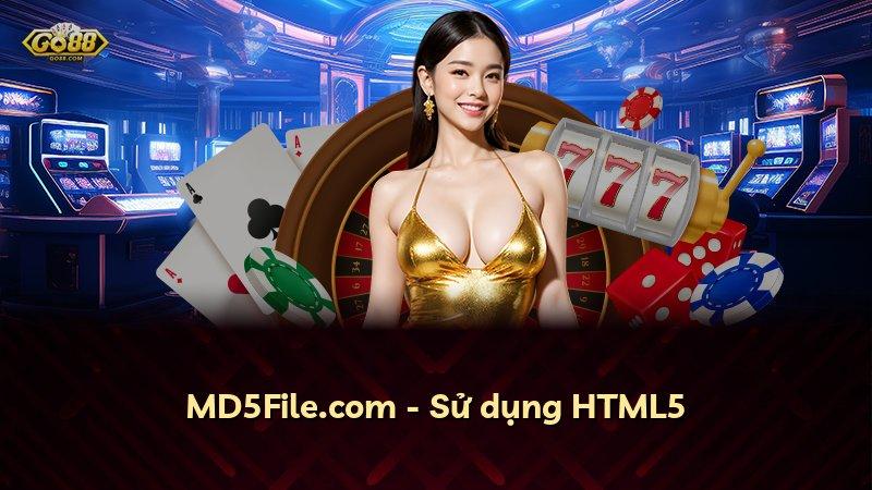 MD5File.com - Sử dụng HTML5
